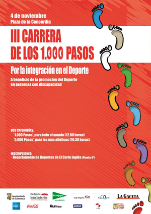 Cartel anunciador de la carrera.